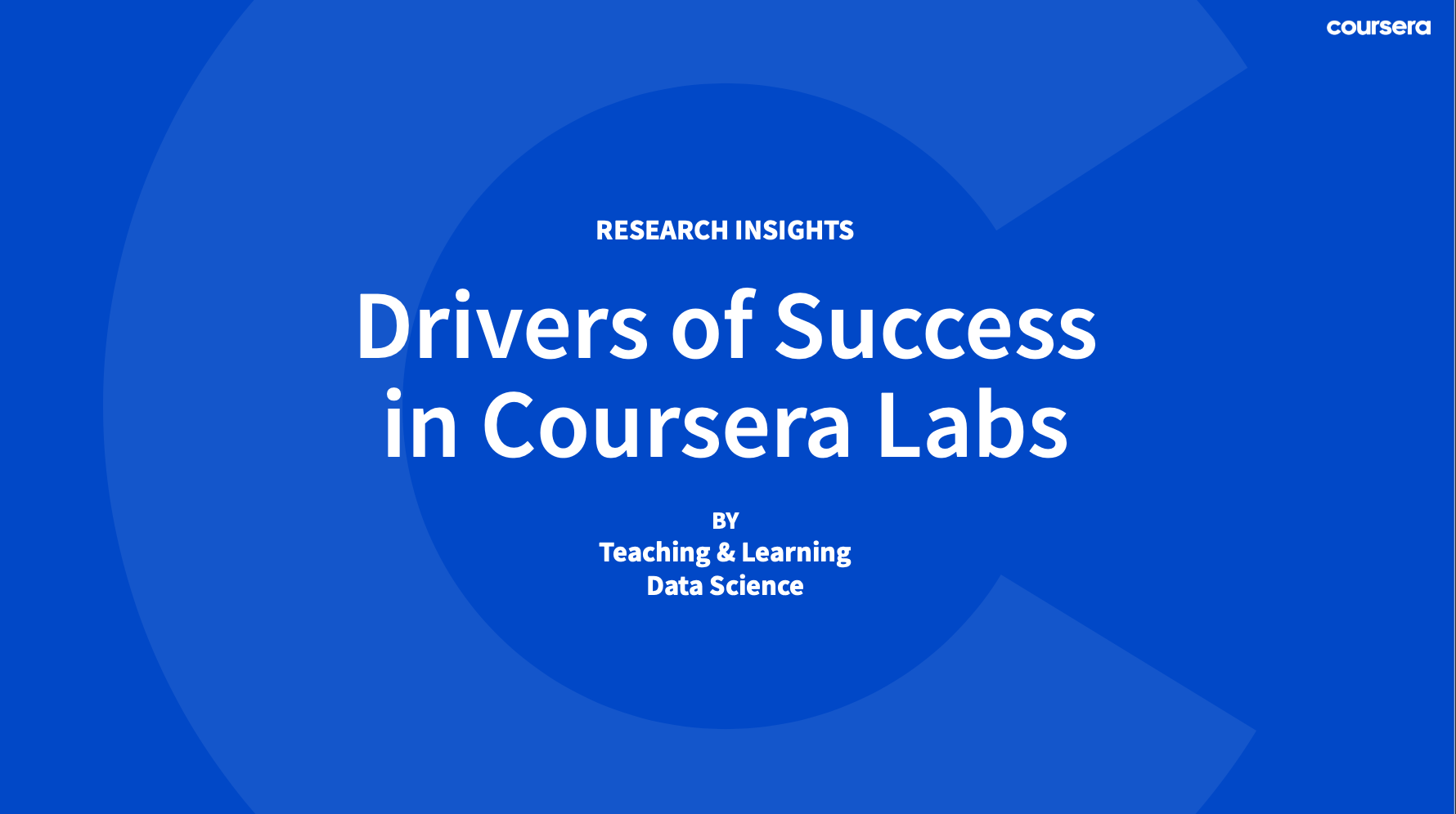Drivers of Success in Coursera Labs (2023)