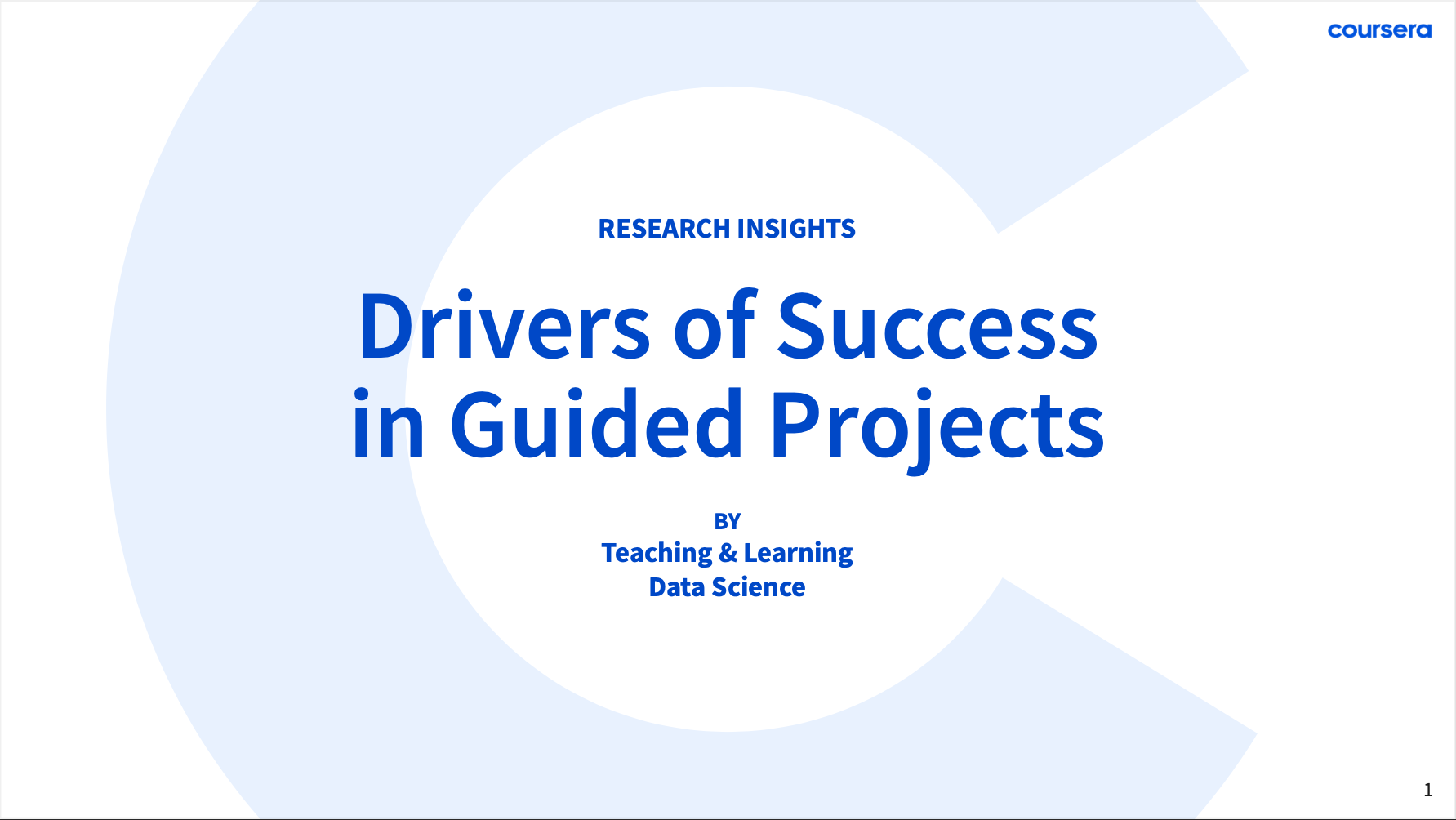 Drivers of Success in Guided Projects (2023)